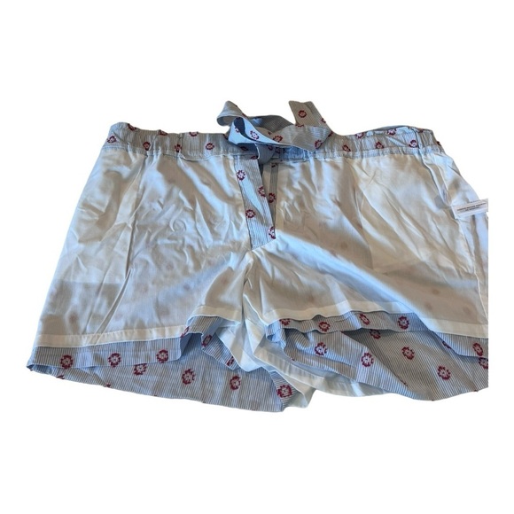 LOFT Sun Dot Tie Waist Nautical Stripe with Embroidery Size 14 NWOT Blue Coral - Picture 15 of 15